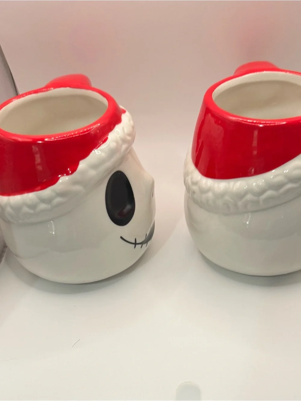 Jack Skellington Ceramic Holiday Mug - Red and White